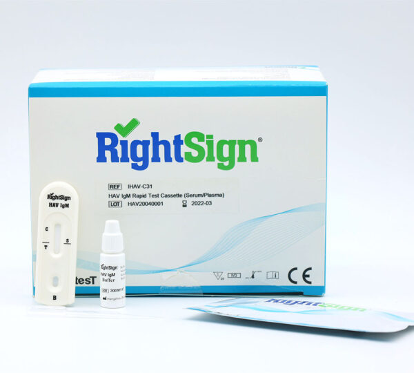 HAV - Hepatitis A IgG IgM - Rapid Test Cassette - RightSign - Imagen 2