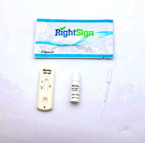 HAV - Hepatitis A IgG IgM - Rapid Test Cassette - RightSign - Imagen 3