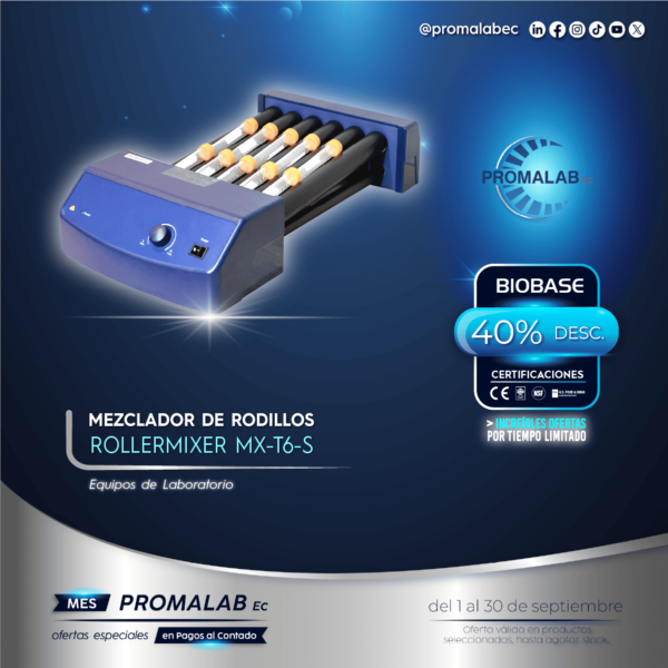 Mezclador de Rodillos - Roller Mixer - MX-T6-S - Biobase - 40% de Descuento