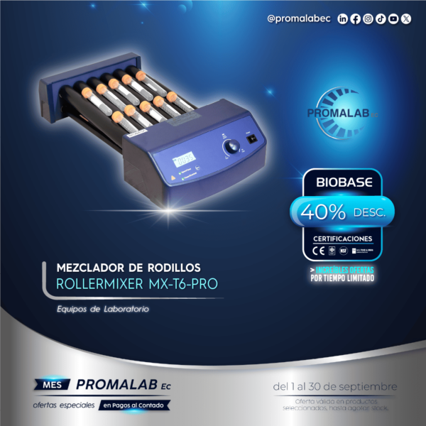Mezclador de Rodillos - Roller Mixer - MX-T6-PRO - LCD - Biobase - 40% de Descuento