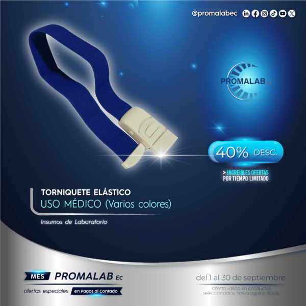 TORNIQUETE ELÁSTICO - Uso médico - 40% de Descuento